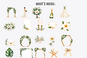 Watercolor Beach Wedding Clipart, a Decorative Illustration by Anca Digital Vibe (Thumbnail 5 of 9)
