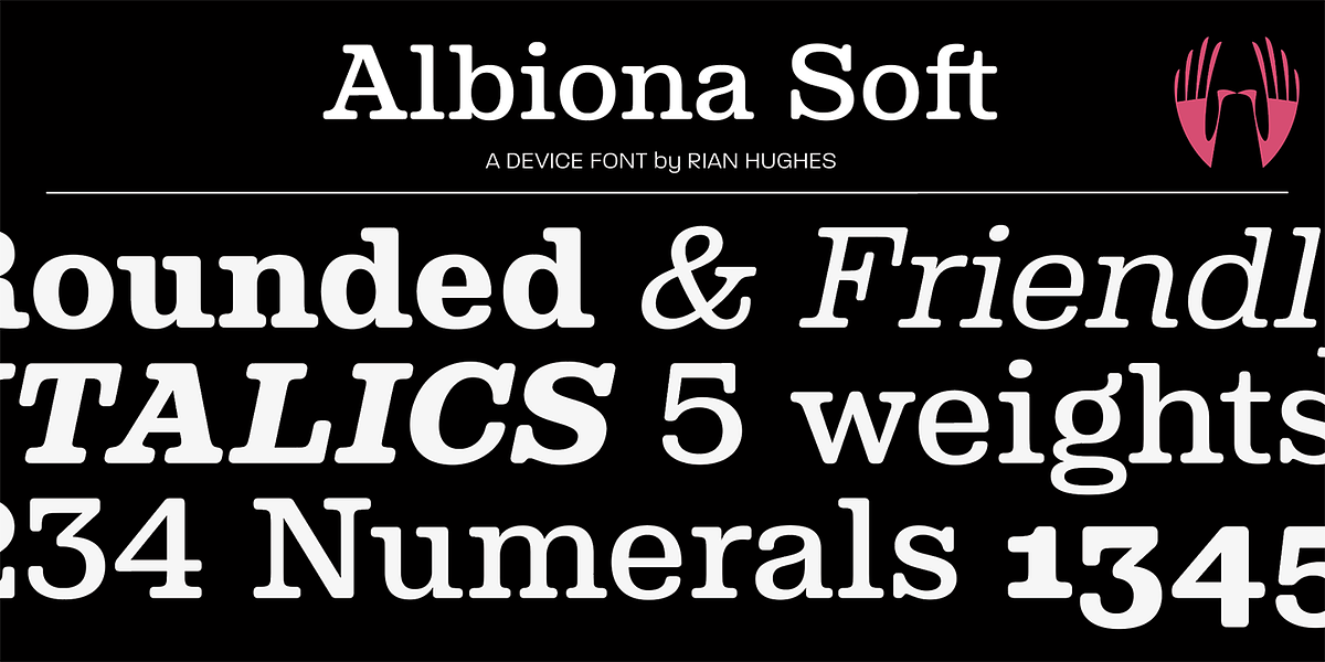Albiona Soft, a Serif Font by Device (Photo 5 of 5)