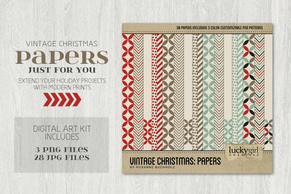 Vintage Christmas: Papers preview 2