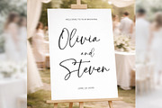 Modern Script Welcome Sign bd007, a Poster Template by TyphoonStudio (Thumbnail 1 of 10)