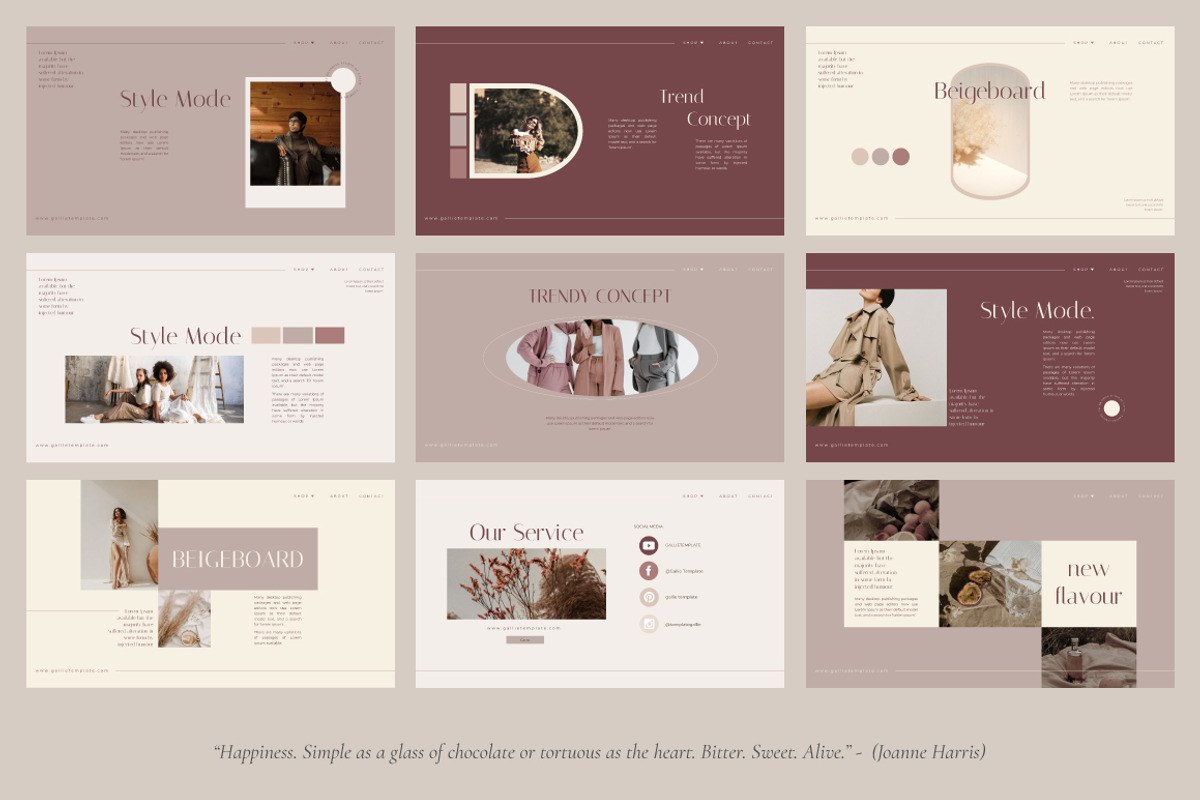 Gallie - PowerPoint Template, a Presentation Template by Secret Visual (Photo 9 of 11)