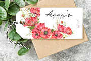 Red Poppy Watercolor Clipart, a Decorative Illustration by CaraulanStore (Thumbnail 11 of 11)