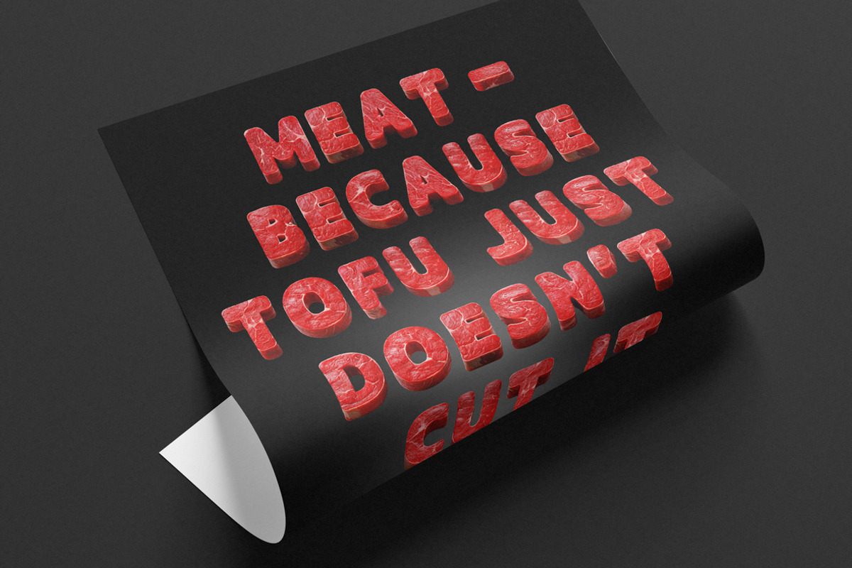 Row Meat Font, a Handwritten Font by Handmadefont (Photo 9 of 10)