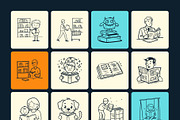 200 Space and Study Doodles, an Outline Icon by Brickclay (Thumbnail 14 of 14)