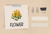 Flora Sticky Notes Font, a Script Font by FontDuo (Thumbnail 5 of 6)