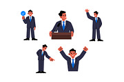 Character Politician Man Vol 2, a Person Illustration by SLAB! Design (Thumbnail 3 of 3)
