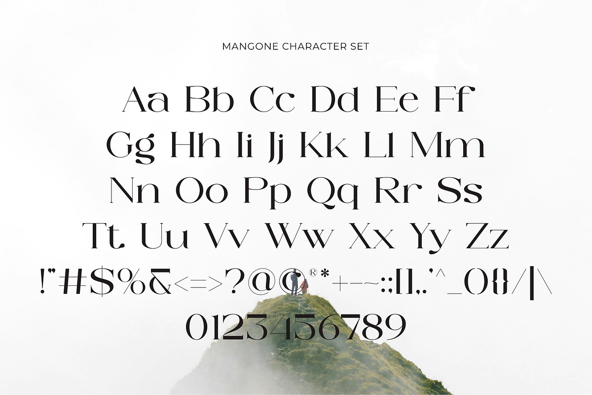 Mangone - Modern Serif Typeface, a Serif Font by Muflieart (Photo 9 of 10)