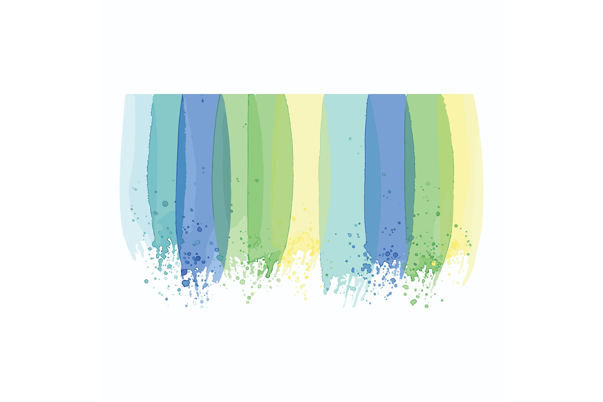 Abstract Watercolor Brush Strokes, a Decorative Illustration by Designer_Momina (Photo 4 of 11)