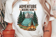 Camping sublimation PNG, an Icon by Craft Nest (Thumbnail 2 of 6)