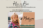 Boho Photoshop Grad Card Template, a Card Template by InstaNoirDesigns (Thumbnail 5 of 9)