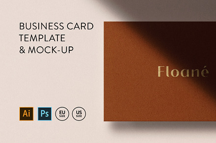 Business Card Mockup Template Logo, a Business Card Template by PrintPixel