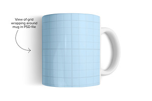 PSD MUG MOCKUP - 11 Oz Mug On Side