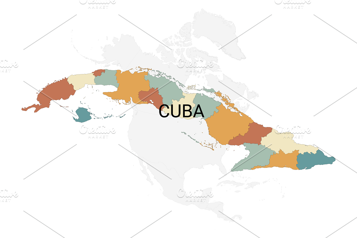 North American Countries Vector Map, an Object Graphic by Nazim's Shop (Photo 4 of 9)