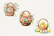 Watercolor Easter Clip Art II, a Seasonal Illustration by Patterns for Dessert (Thumbnail 4 of 6)