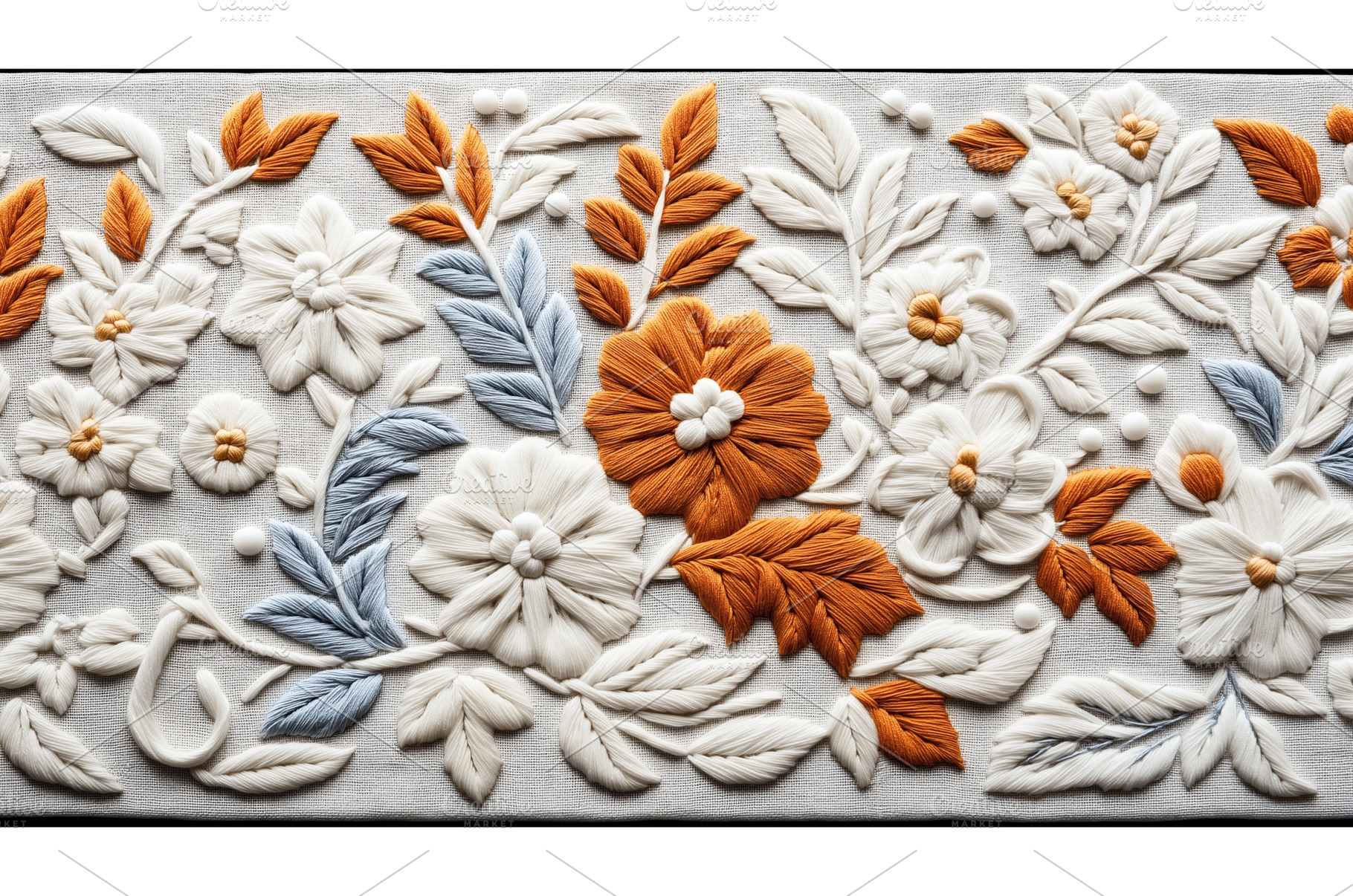 Intricate embroidered floral pattern, an Abstract Photo by Sergey Kotenev