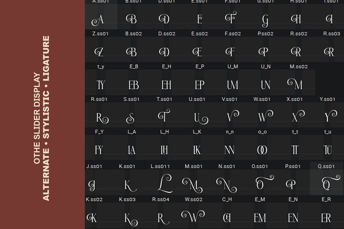Quinther - Ligature Display Serif, a Serif Font by Luna Shop (Photo 3 of 6)