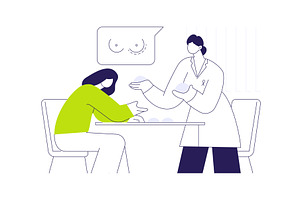 Breast surgery consultant abstract, a Healthcare Illustration by Visual Generation