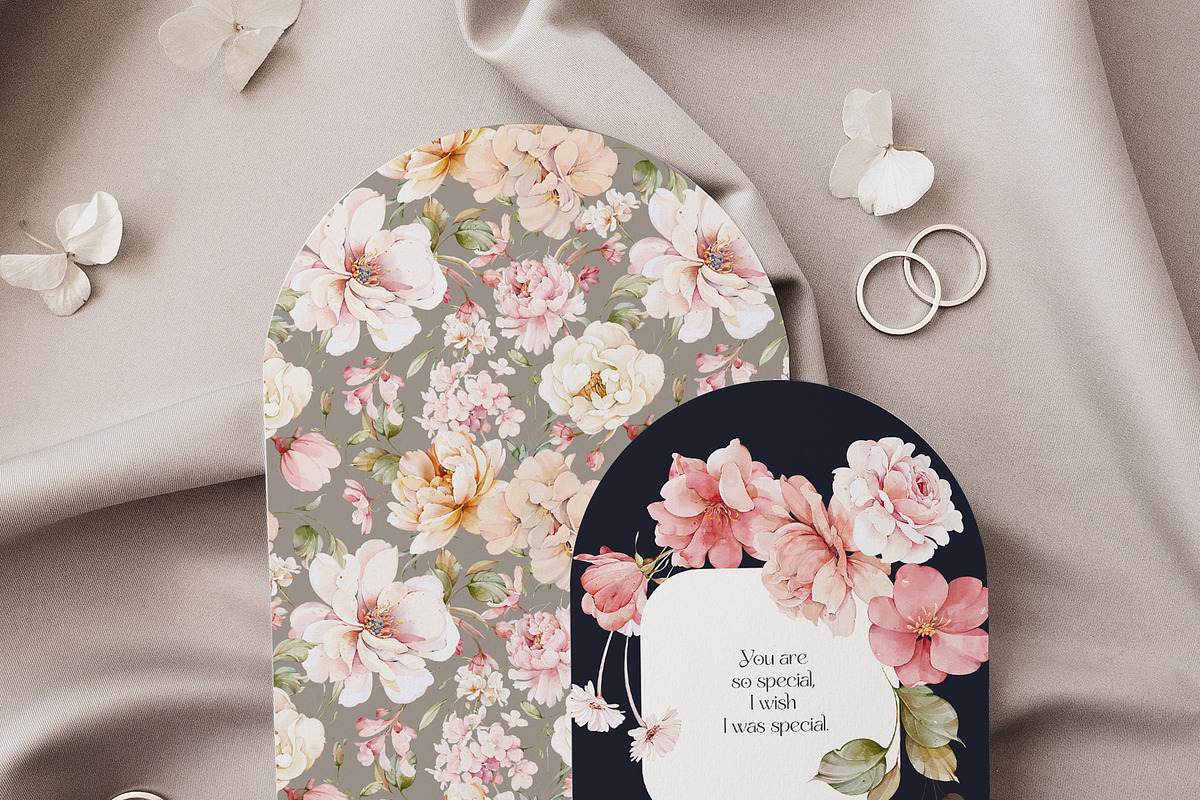 Watercolor Blush Flowers, a Decorative Illustration by Damian Roh (Photo 7 of 15)