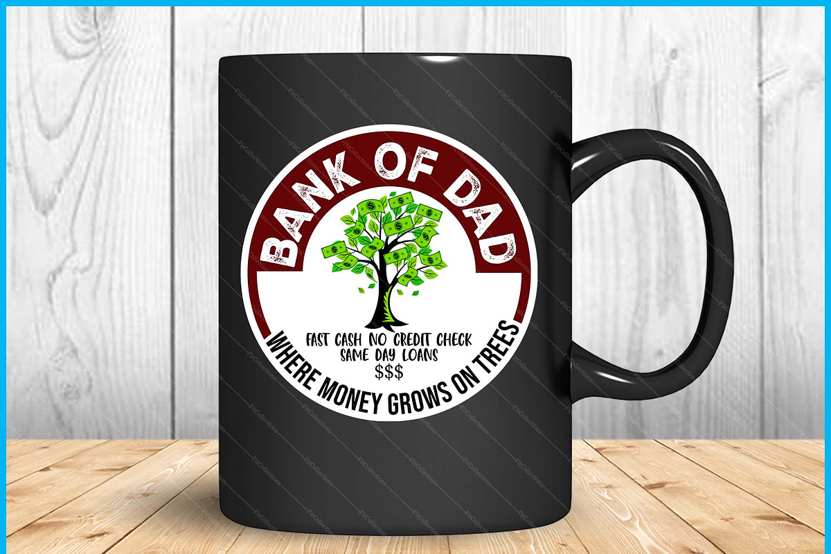 Dad Bank Fast Cash No Credit Check, a Graphic by Creativeusart (Photo 2 of 4)