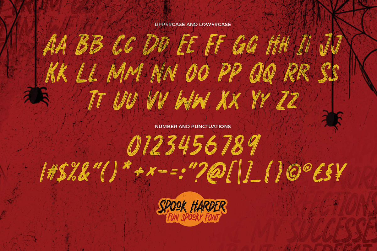 Spook Harder - Fun Spooky Font, a Font by Gassstype (Photo 6 of 8)