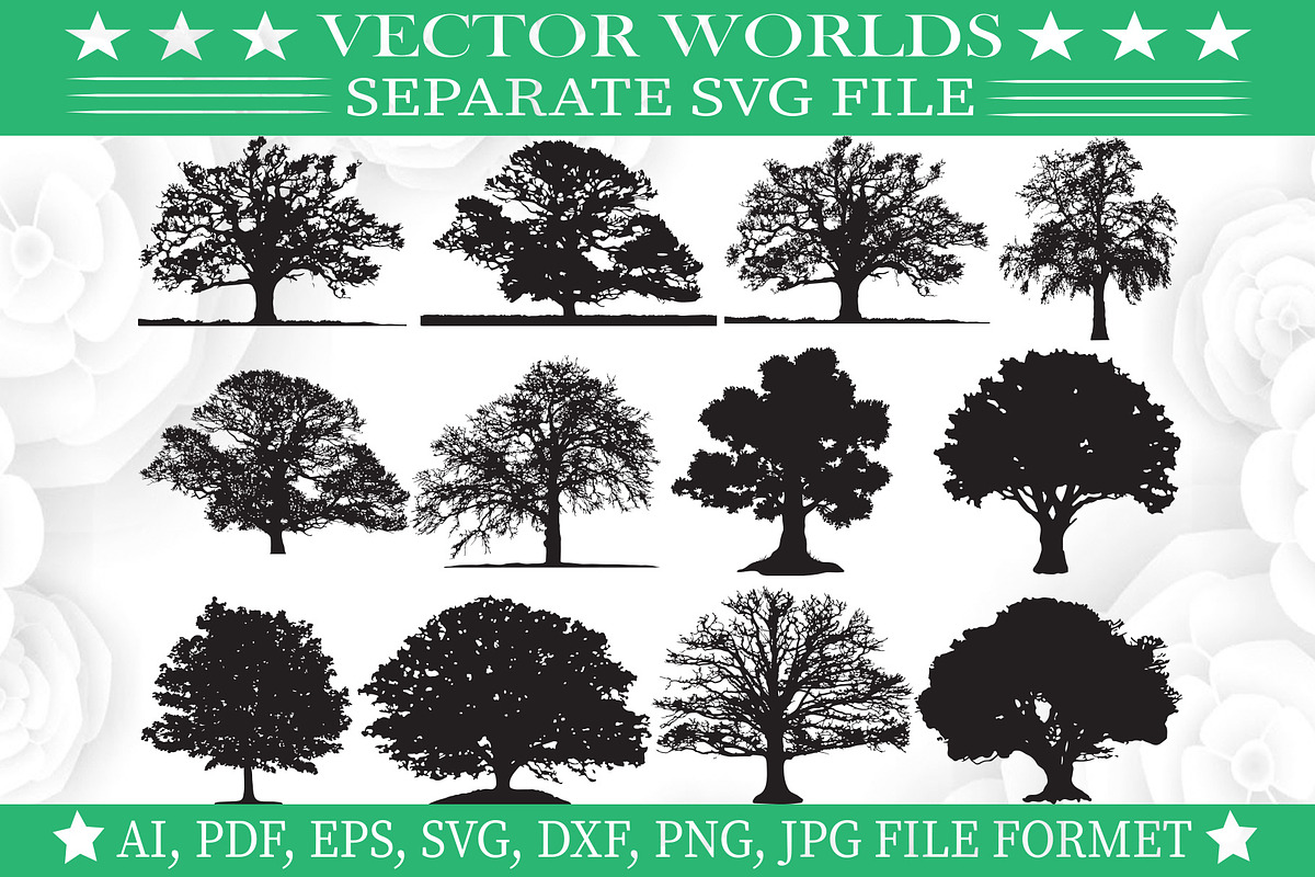 Oak Tree Svg, Oak, Tree Svg, Png, an Object Graphic by VectorWorlds