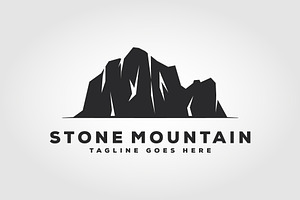 mountain stone vector logo. icon, a Branding & Logo Template by PrastHF