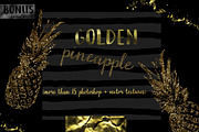 Golden Pineapple, a Texture Graphic by Maria Zebroff (Thumbnail 1 of 4)