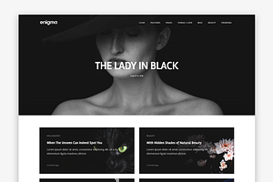 Enigma - WordPress Blog Template