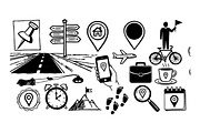 Navigation Icon Vector Set, an Illustration by designvectx (Thumbnail 2 of 3)