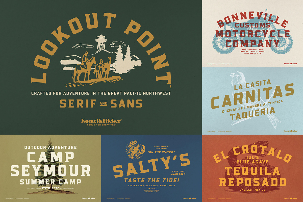 The Complete Rustic Fonts Collection, a Sans Serif Font by Komet & Flicker (Photo 7 of 18)