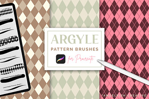 Argyle Pattern Brush for Procreate
