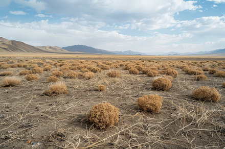 A wide shot of a dry desert landscap, a Photo by Iftikhar Alam