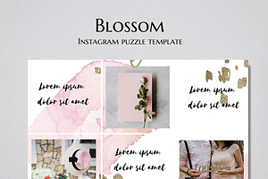 Pink Gold Instagram Puzzle Canva