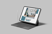 Tablet Pro With Keyboard Mockup, an iPad Mockup by lamorastudio (Thumbnail 11 of 11)