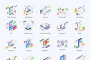 Isometric Landing Page Illustrations, a Work Illustration by Brickclay (Thumbnail 7 of 9)