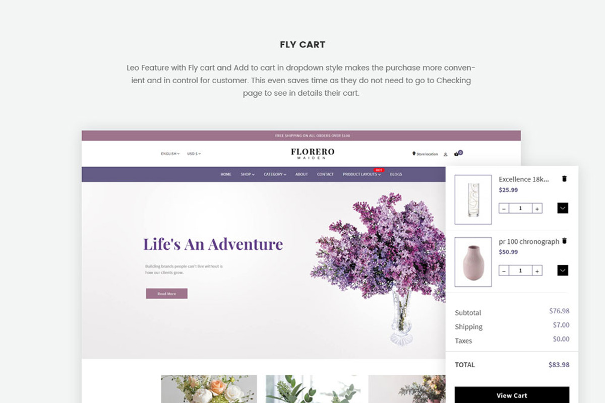 FREE LEO FLORERO - FLOWERS AND VASES, a Bootstrap Template by LeoTheme (Photo 6 of 6)