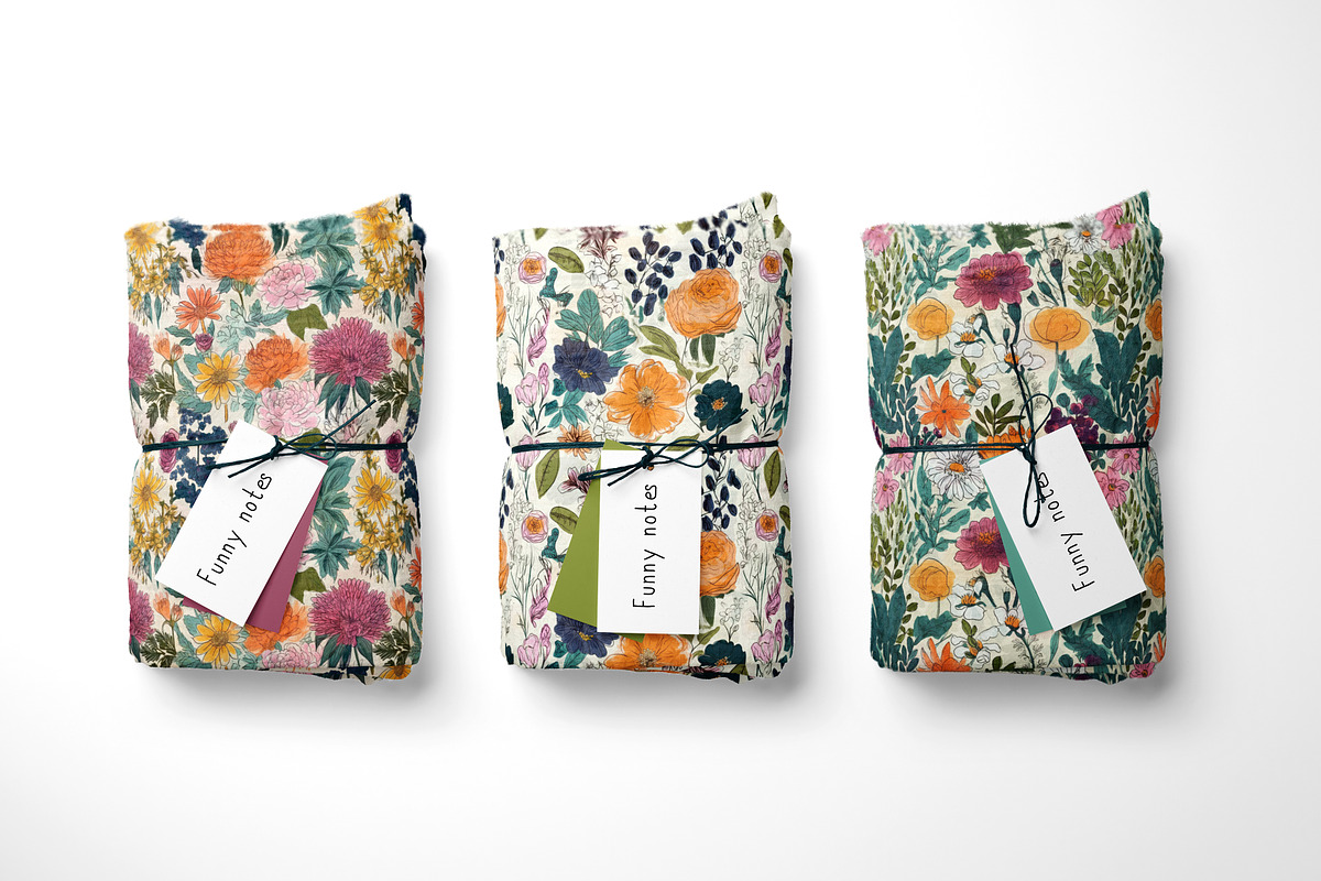 Summer Floral Seamless Patterns, a Pattern Graphic by Ninterints (Photo 12 of 14)
