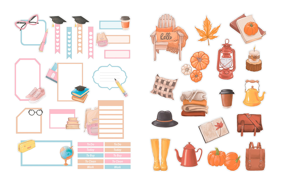 Printable Journal Sticker Collection, a Design Template by DigitalDesignAI (Photo 7 of 13)