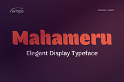 Mahameru Elegant Display Font, a Sans Serif Font by Namela Studio (Thumbnail 1 of 8)