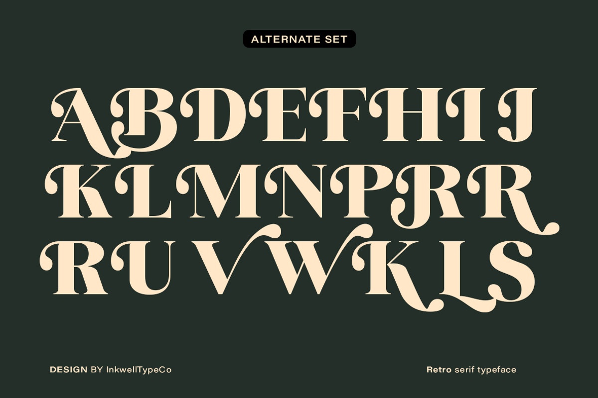 Keratha - MODERN RETRO TYPEFACE, a Serif Font by InkwellTypeCo (Photo 12 of 14)