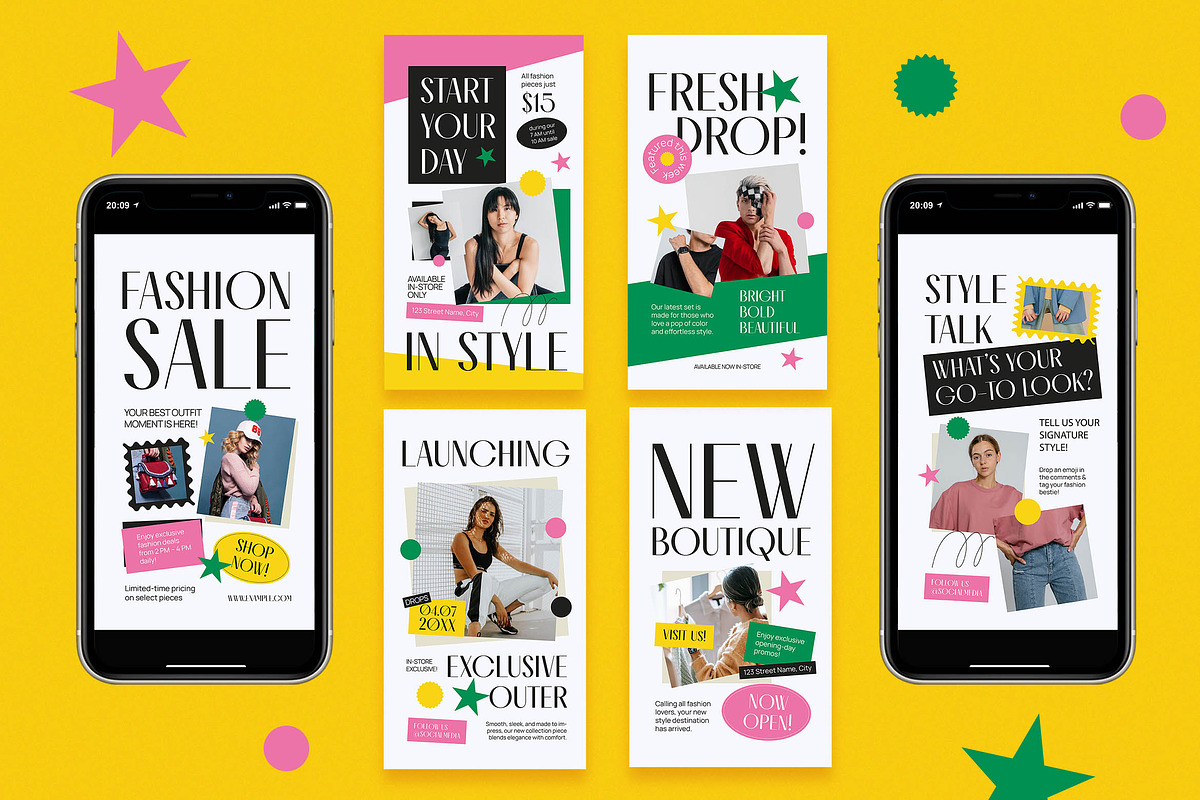 Fashion Sale Instagram Pack, a Social Media Template by Aiyari Graphic (Photo 2 of 3)
