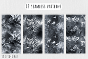 Monochrome - Floral Patterns, a Pattern Graphic by Art Sproot (Thumbnail 2 of 8)