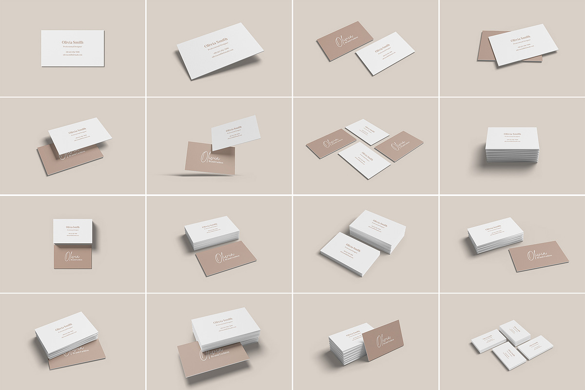 Business Card Mockup Bundles, a Business Card Template by Graphic Aesthetic (Photo 2 of 22)