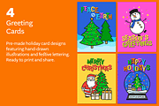Hand-Drawn Christmas Illustrations, a Seasonal Illustration by cugypress (Thumbnail 7 of 10)