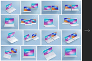 Macbook Pro Clay Mockup set, a Device Mockup by Deeplab (Thumbnail 2 of 19)