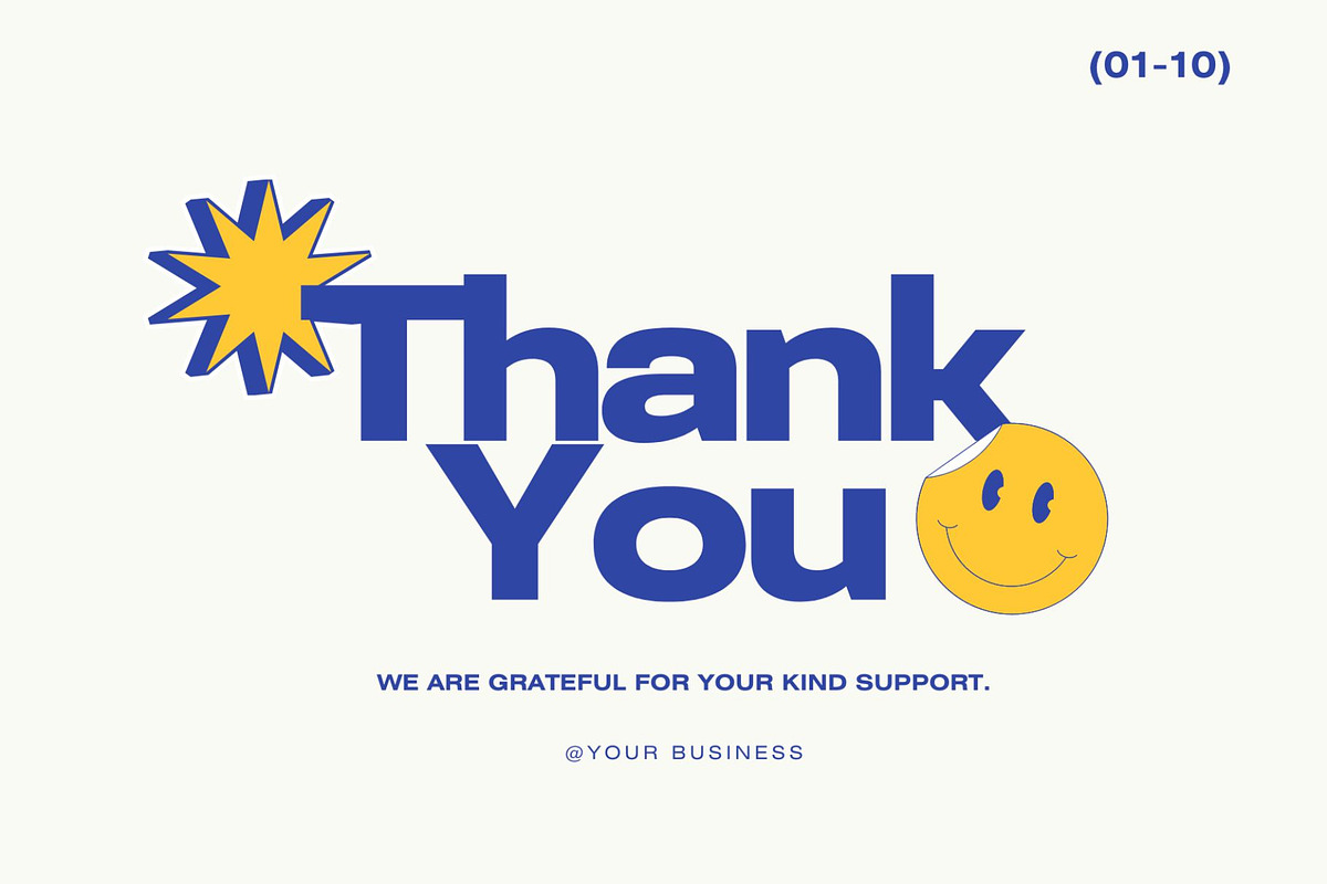 Card Template Thank You, a Graphic by Dheny Designer (Photo 2 of 11)