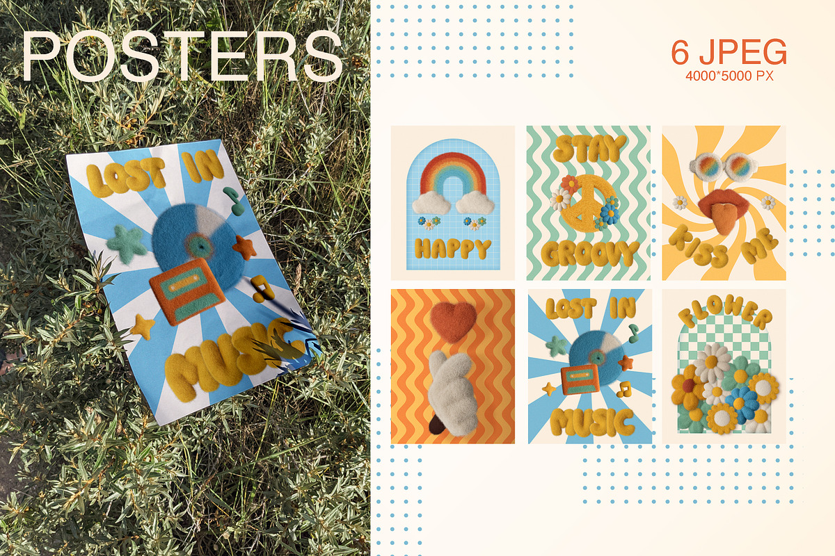 3D Groovy Woolen Kit Creator, an Object Graphic by Polli Deeva (Photo 5 of 13)