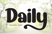 Daily | Script Font, a Handwritten Font by Scratchones (Thumbnail 1 of 9)
