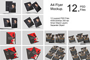 A4 Flyer Mockup, an Advertising Mockup by safrizalstudio (Thumbnail 1 of 13)