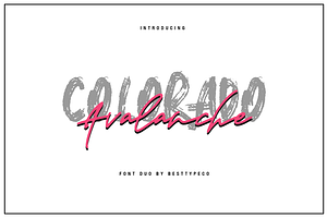 Colorado Avalanche Font Duo